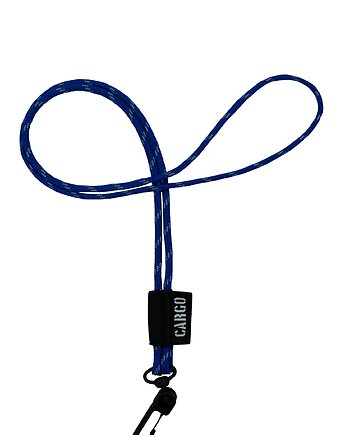 Smycz Paracord ELECTRIC BLUE z karabińczykiem, CARGO by OWEE