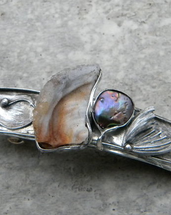Róża chalcedonowa  - klamra, Beata Trotter