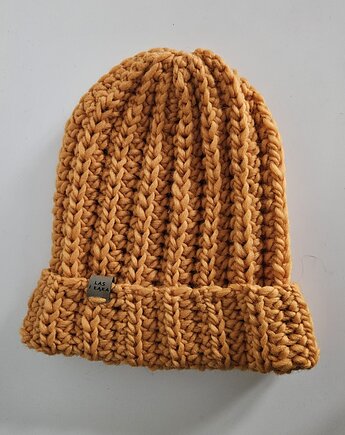 Czapka wełniana w kolorze mandarynki