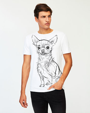 Chihuahua Dog Men's T-shirt white, SELVA