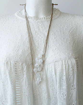 Kryształ górski Naszyjnik bez metalu, galeria nuit