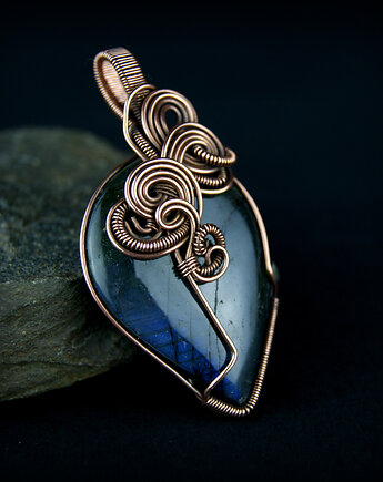 Wisiorek z labradorytem, Blue Pearl Art