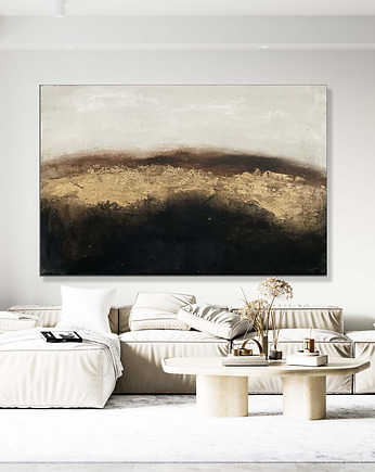 Loft no 6 Abstrakcyjny obraz, ręcznie malowany, ZŁOTO XXL, Diana Abstract Art