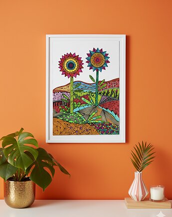 71. RYTMY OGRODU  - rysunek, plakat., kama4you