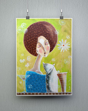 "Chwila spokojnej melancholii" Plakat, 4mara Marina Czajkowska