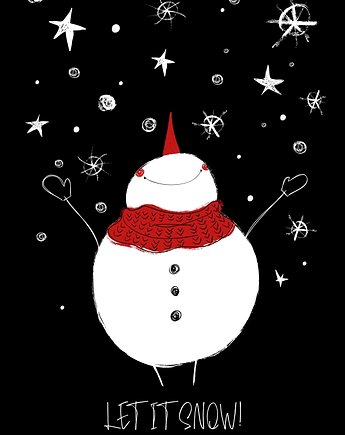Plakat "Let is snow", Fotobloki and decor