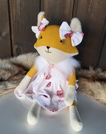 LIS lisek 44cm  lalka kolekcjonerska z personalizacją haft, Kokodyna