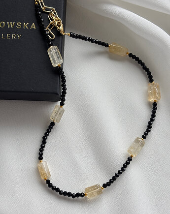 Naszyjnik Cytryn i Onyks, Chmolowska Jewellery