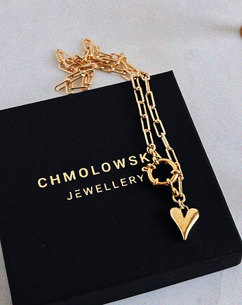 Naszyjnik Heart Chain, Chmolowska Jewellery
