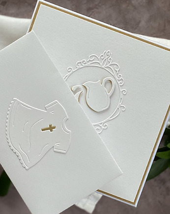 Kartka na chrzest z pudełkiem i kopertą, 73A, Anna Art and Crafts