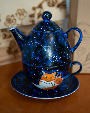 Zestaw do herbaty - Tea for One Galaktyczne Lisy, Pracownia Szafran