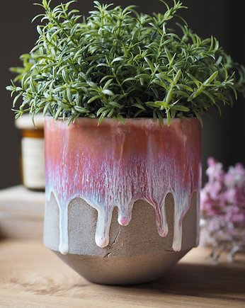 Osłonka doniczka ceramiczna, Velvet Craft