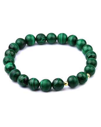 Bransoletka Malachit Naturalny złoto, Brazi Druse Jewelry