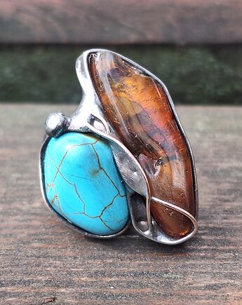 Big - pierścionek regulowany, po drugiej stronie lustra