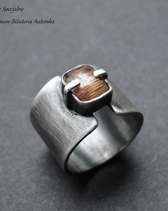 Zamówienie- pierścień złotem czesany 002, Memero