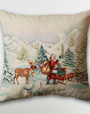 Poduszka gobelinowa na Boże Narodzenie, MOJAMAJA