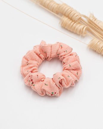 Scrunchie Slim morela, wu handmade