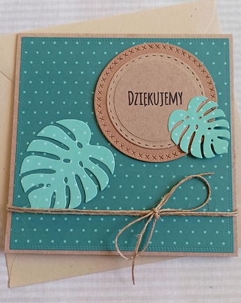 DZIĘKUJEMY :: kartka handmade :: PODZIĘKOWANIE, kaktusia