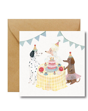 Urodzinowe pieski - kartka na urodziny Hi Little, HI LITTLE