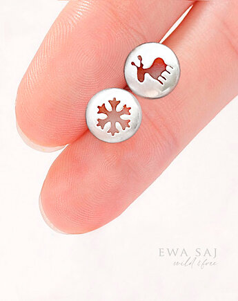 Kolczyki srebrne Świąteczne, Ewa Saj Silver