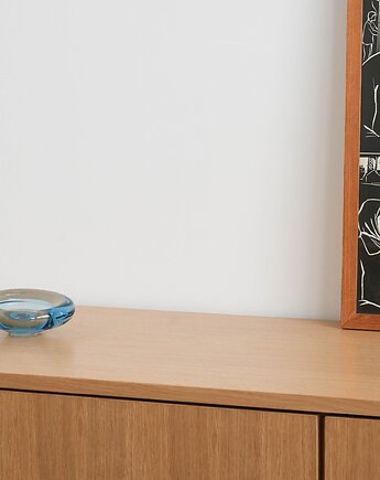 Misa szklana, duński design, lata 60, Holmegaard, Per Lütken, Przetwory design