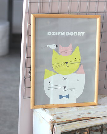 Plakat Koty 30x40, polkastudio