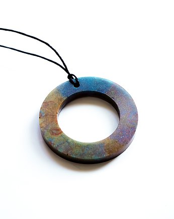 Duży, kolorowy wisior 6 cm,  lekko świecący w ciemności i UV, Akrylove art