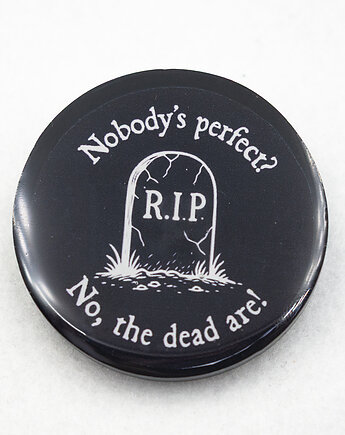 Przypinka gotycka z żywicy R.I.P pin_print Goth 002, Hippograph