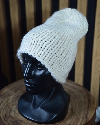 Czapka beanie wełna 100%, NoToCo handmade