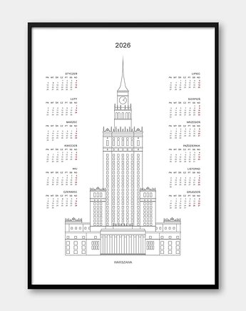 Kalendarz Warszawa 2026, Pracownia Och Art