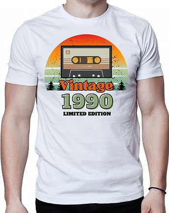 Koszulka 1990 rok urodziny vintage kaseta retro, EvienArt