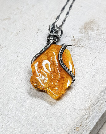 Wisiorek z bursztynem s215, JanArt