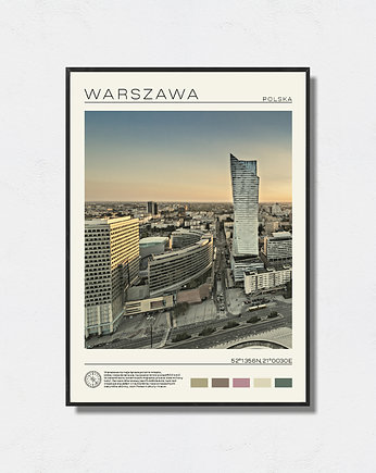 Warszawa plakat w stylu retro, Pas De LArt