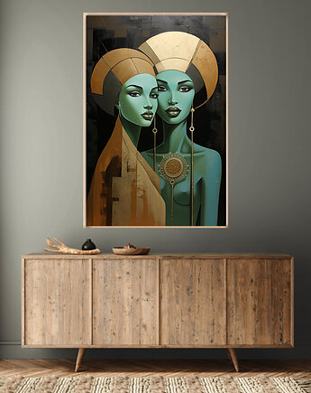 Oblicza Innych Wymiarów - Plakat - Druk - Abstrakcja, Surrealizm, Loft #14, Black Sapphire Art