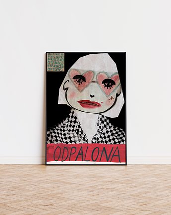 Plakat Odpalona grafika na prezent kobieta niezależna dla Niej, BEATNIK illustration