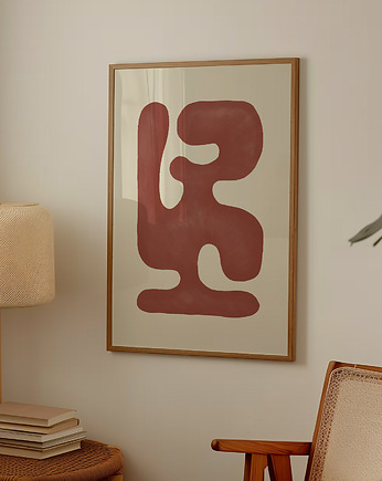 Plakat Red abstract no.3, Anna Szondelmajer