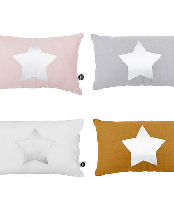 BOHO poduszka ze srebrną gwiazdką, Nukko Design