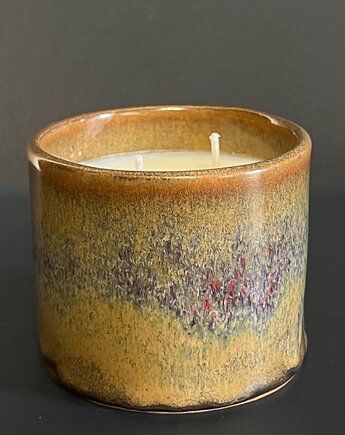 Świeca sojowa w ceramice 260 ml - grzane wino, PIEGO Ceramika