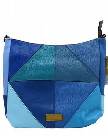 Torebka damska klasyczna skórzana na ramię oryginalna szeroki pasek OLIVKA, Olivka Warsaw