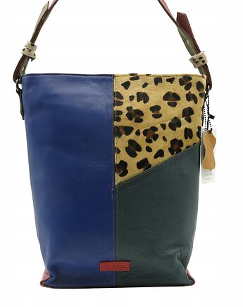 Torebka skórzana damska na ramię, mieści format A4 pojemna OLIVKA, Olivka Warsaw