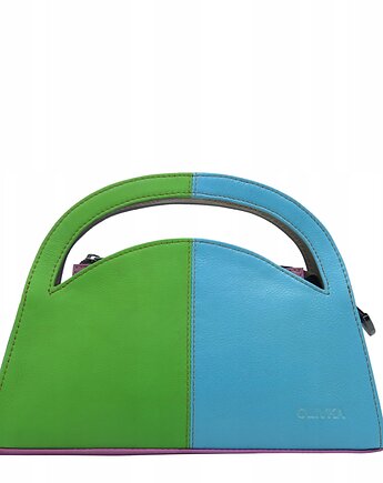 Torebka skórzana do ręki i na ramię dwustronna skórzana oryginalna OLIVKA, Olivka Warsaw