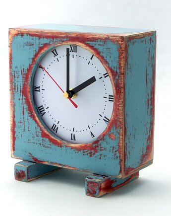 Zegar drewniany - cichy mechanizm BLUE, Clock Wood Studio