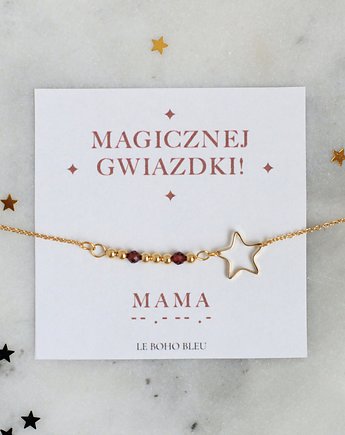 MAMA w Alfabecie Morse'a - Magicznej Gwiazdki - Naszyjnik, Le Boho Bleu
