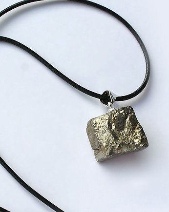 Piryt surowa kostka wisior przedsiębiorczość, KEIT