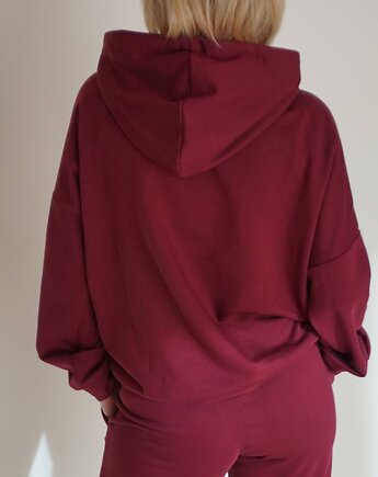 Bluza RESORT burgundowa (z logo-haft), THE ABER STUDIO