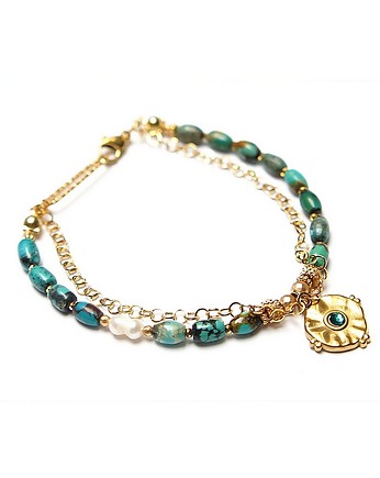 Turkus vol. 17 - bransoletka -  Szlachetna kolekcja, KiKa pracownia