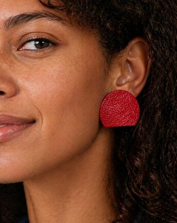 Dopamine .kolczyki skórzane  Fiery Red, Woo Hoo