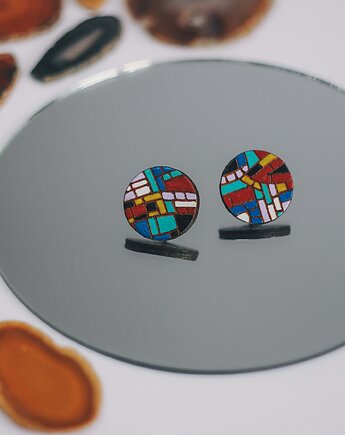 Kolczyki sztyfty z mozaiką, Pracownia Wieczorek
