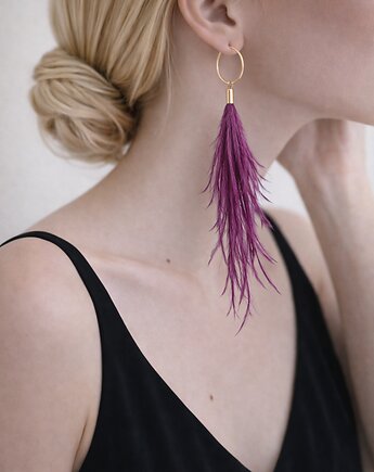 Kolczyki z piór rubin, Ajdacho