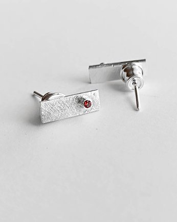 Kolczyki srebrne PROSTOKĄT, Katarzyna Kaminska ART